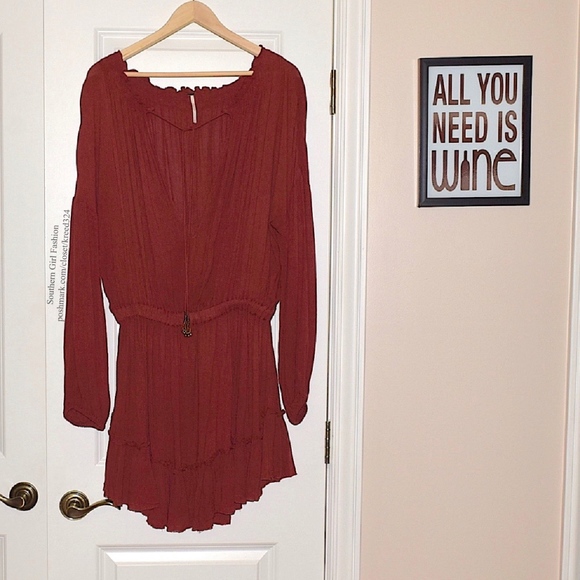 Free People Dresses & Skirts - FREE PEOPLE Woven Dress Intricate Mini Swing Tunic